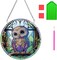 Diamond Art Painting Kits for Adults Beginners with Tools, DIY Crystal Art Paints by Numbers Window Pendant for Home Garden Wall Ornament Decor Gift, Owl